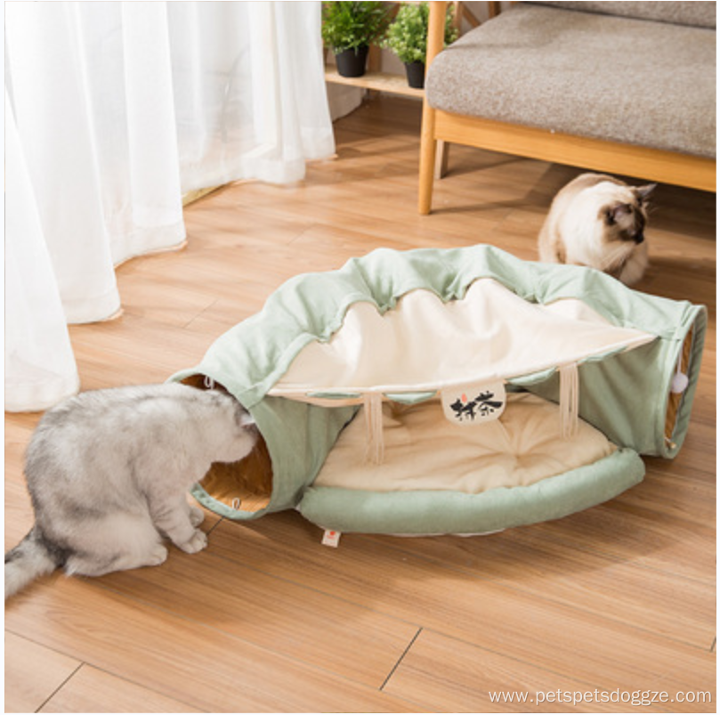 High Quality Funny Cat Bed Tent with Tunnel