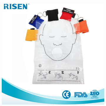 factory mini rescue cpr keychain with face shield