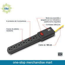 American USB Power Strip