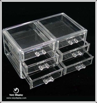 Wholesale Square Clear Acrylic Box With Drawer