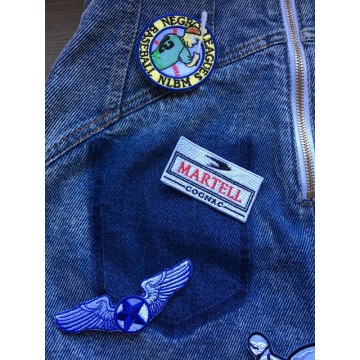 Appliques Flag Patches Vest Jaket bordir