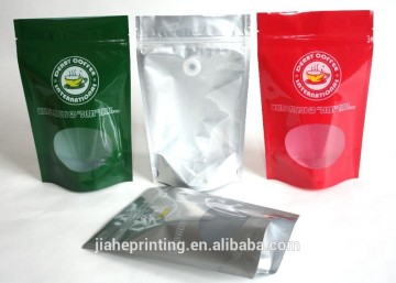 standing up tea transparent packaging bag