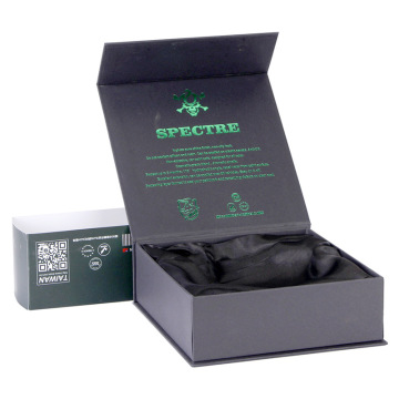 Rigid Cardboard Custom Magnetic Box with Green Logo