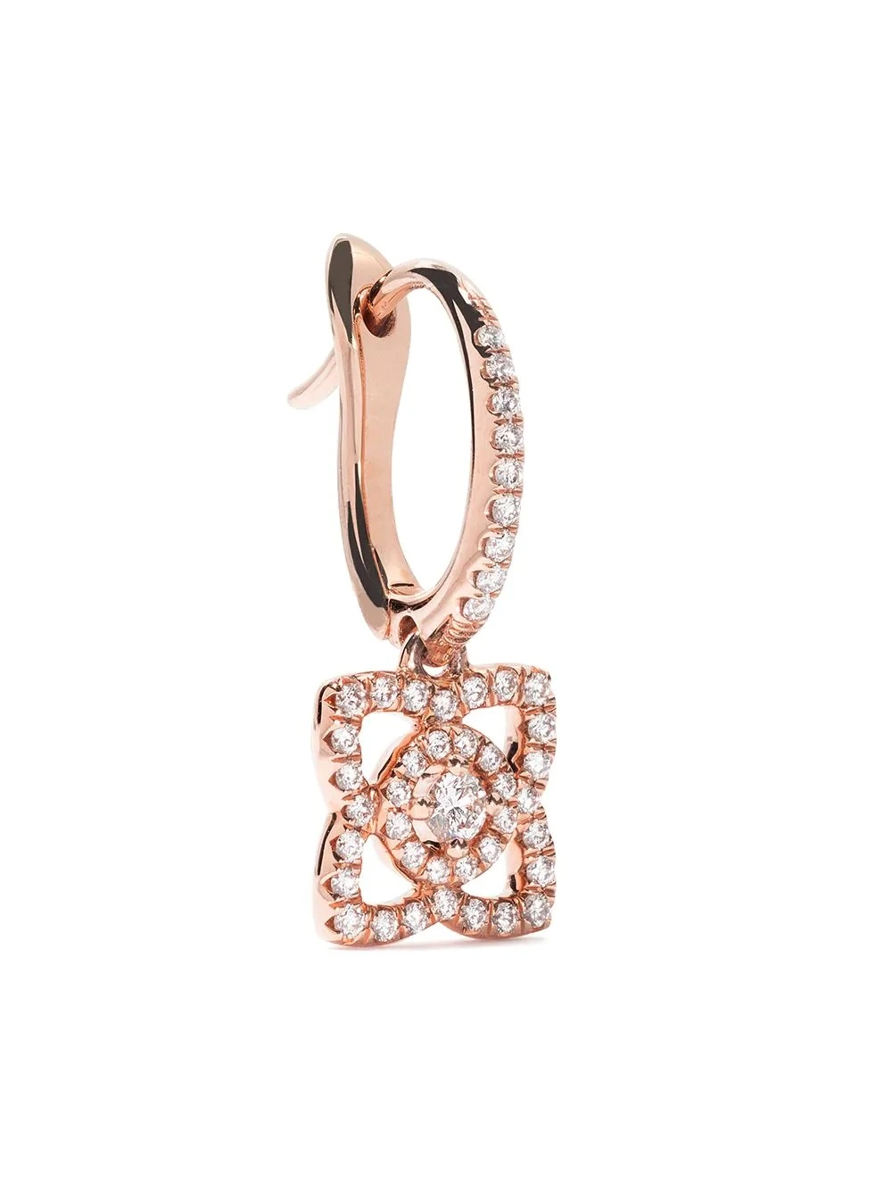 Fashion Rose Gold Crystal Dangle Earrings Jewelry