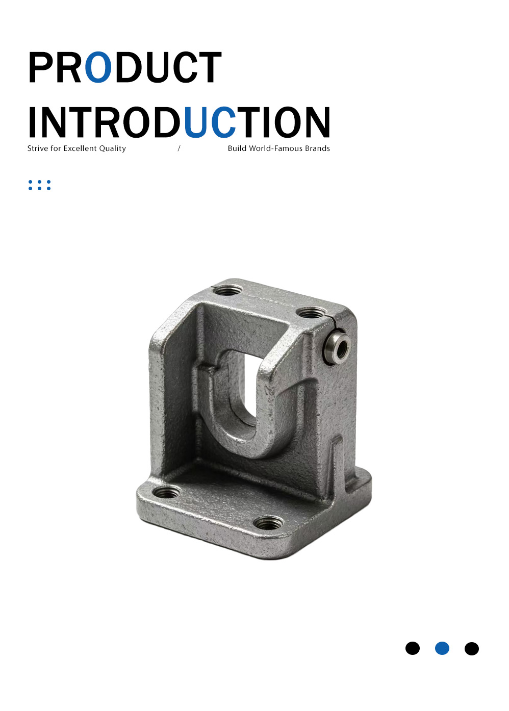 Отливка кронштейна рабочего механизма из ковкого чугуна Ductile Iron Operating Mechanism Bracket Casting