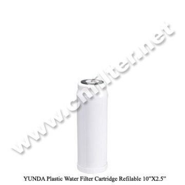 10 Refillable Filter Cartridge Housing White