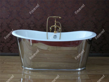 classic freestanding bathtub/stainless steel skirted bathtub/traditional bathroom bathtub