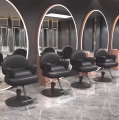 Ανακατεστημένη υδραυλική αντλία Cadeira de Barbeiro Silla de Peluquero Black Men&#39;s Salon Equipment Salon Salon Barber Chains