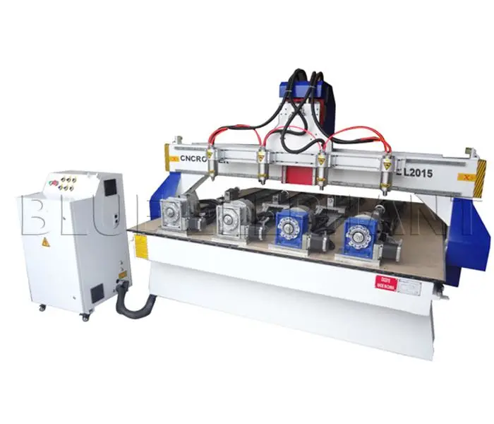 Ele2015 Cheap Price CNC Wood Machinery for Wood Carving with 4 Set Rotary Device