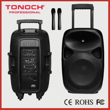 15 Inch Portable Rechargeable Boombox PA Speaker System