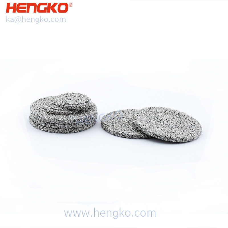 Customized porous metal component sintered stainless steel 316L filter disc for filtration systems