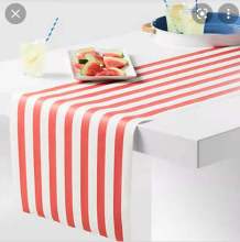 Stripe Paper Table Runner Decoration