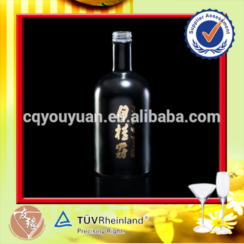 hot sale wholesale 750ml black glass wine bottles wholesale