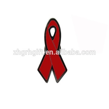 wholesale Aids cancer red ribbon HIV lapel pin