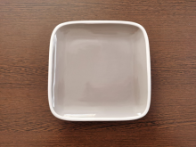 Square ceramic dinner plate, solid color, household 100 hair dinner plate