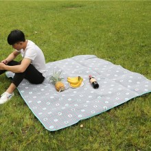 Large Size Custom Logo Easy Folding Camp Pad Print Picnic Mat Outdoor Beach Mats | Fleece + Jane cotton +PE