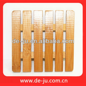 Customers Six Lattice Square Bamboo Mat For Pot