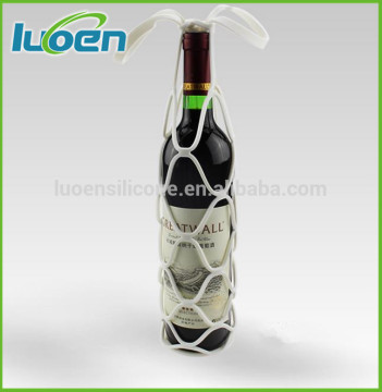 Silicone baskets for wine bottles/Silicone wine mesh bag/Picnic basket