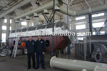 Vertical fluid bed of soybean meal