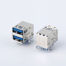 USB 3.0 double R/A connector