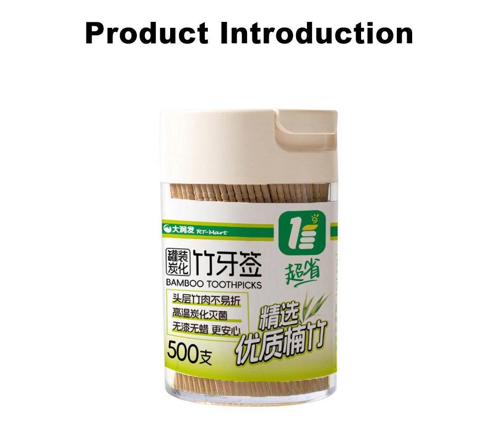 500 бамбуковых зубочисток x 500 Count Bamboo Toothpicks x