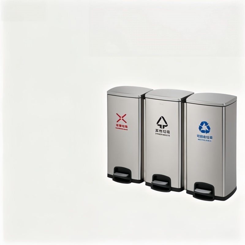 Customized Foot Pedal Metal Trash Receptacles