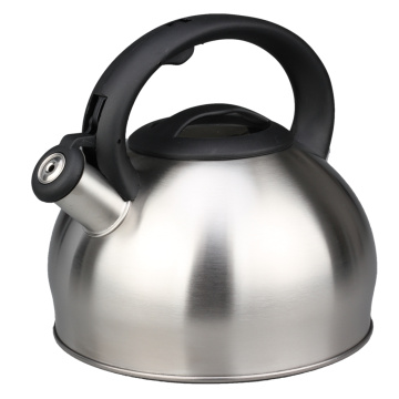 Arc Shape Plastic Handle Whistling Kettle