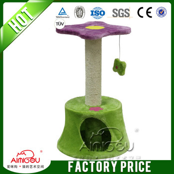 2014 wholesale china pet supply cat scratcher cat tower