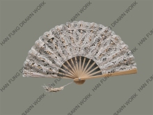Cream Wedding Lace Favor Fan - Bridal Favor Lace Fan