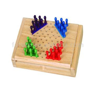 Wooden chinese checkers,game,travel game