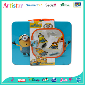 Minions blue tin box