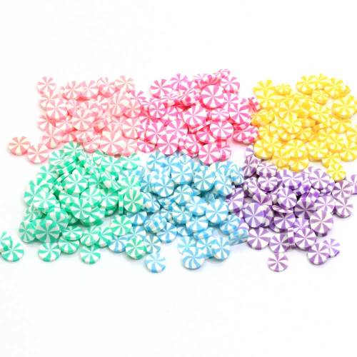 Commercio all&#39;ingrosso colorato mini caramelle fette polimero caly fetta spruzza per nail art decor forniture polimero caly per la fabbricazione artigianale