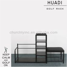 Double Golf bag stand With 5 Shelves golf club display rack