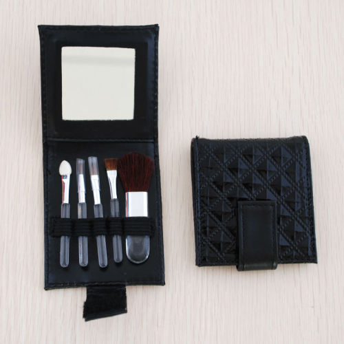 professional makeup hair brush and mirror set Christmas gift set with mirror and bag pocket gift set