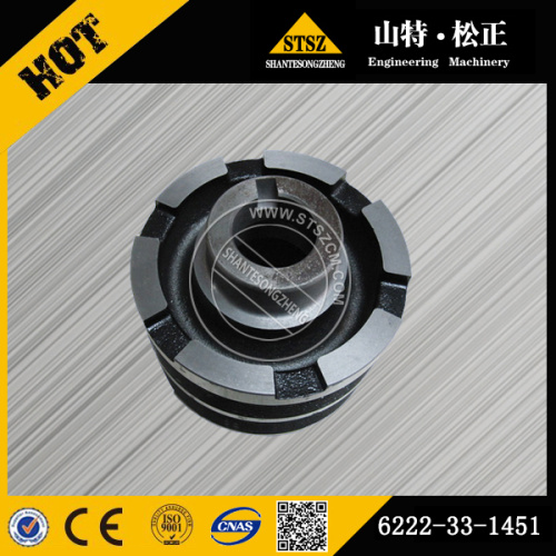 Crank 6222-33-1451 voor Komatsu-motor SAA6D108E-2A-C8