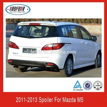 Spoiler manufacturer auto wing spoiler ABS rear trunk spoiler for Mazda M5
