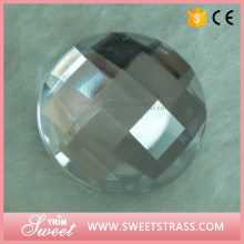 Round acrylic rhinestone flatback for garments