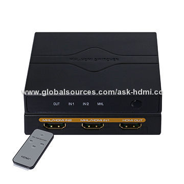 1.4V MHL/HDMI Extend 3x1 Switcher, Supports External IR Remote ControlNew