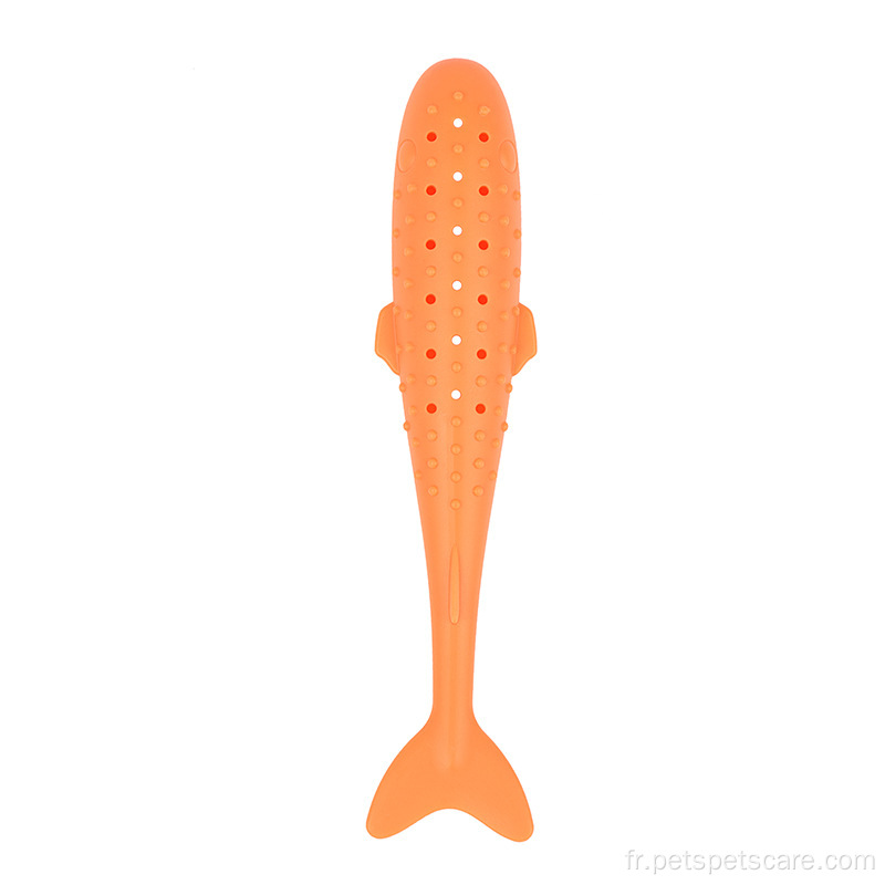 Catnip Silicone Fish Forme Cat Brush Cat Toy