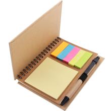 Custom Personalized Spiral Notepads with Pen and Cute Sticky Notes