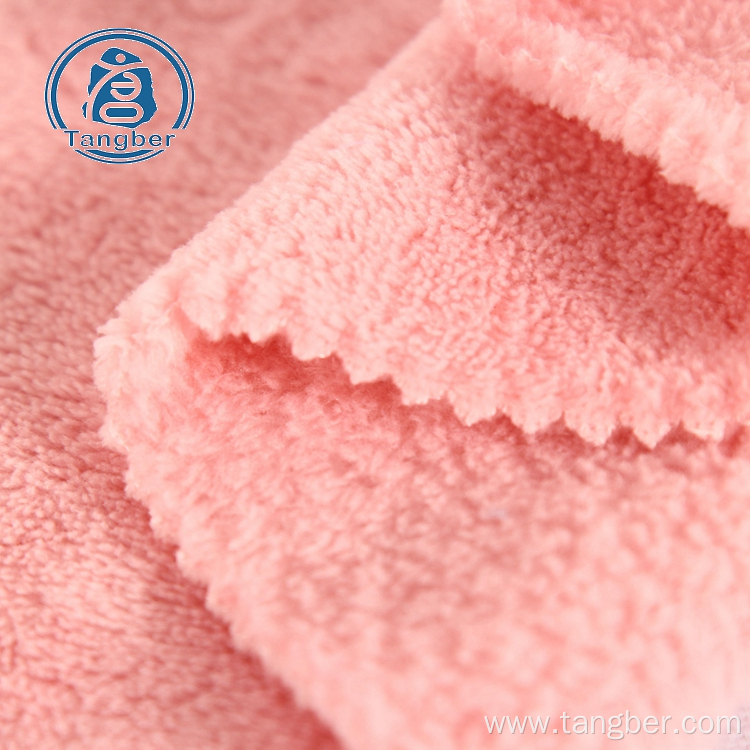 Long Pile Sherpa 100% Polyester Coral Fleece Fabric