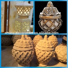 Sandstone outdoor pillar light