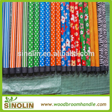 SINOLIN cheapest new PVC coated wood broom poles, broom mop poles