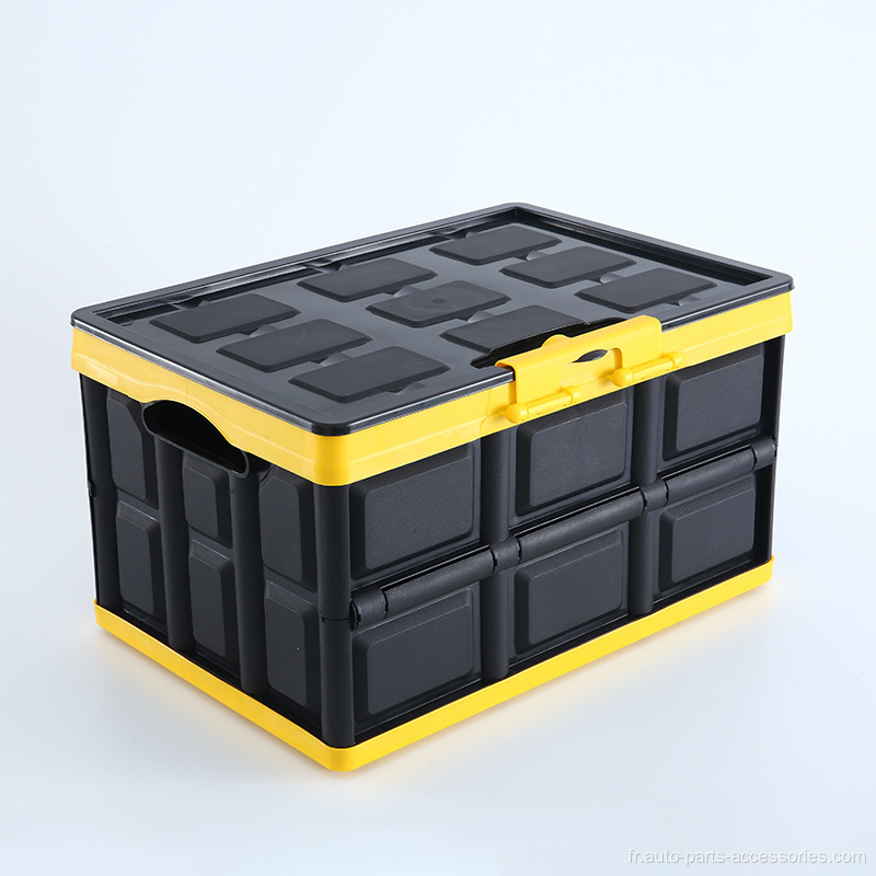 Organisateur de boîte de rangement pliable noir pour voitures