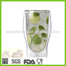 geminus double wall glass / geminus glass cups mugs / hand blown geminus glasses