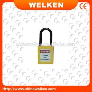 Nylon shackle Safety padlock