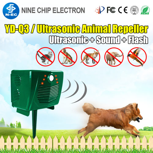 Intelligent ultrasonic animal repeller Garden solar mice repeller bird scare