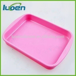 Food grade heat resistant silicone tray/plastic food tray