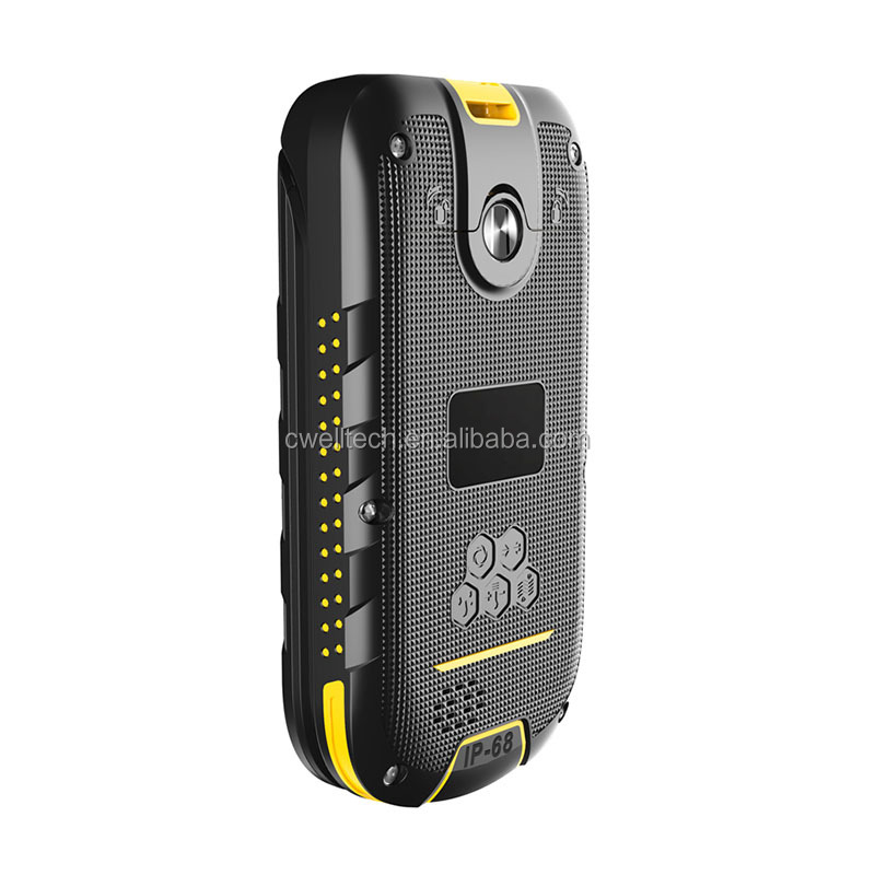 2018 Factory price i outdoor F2 2.4''/1.44'' Double Screen IP68 Waterproof SOS Function Rugged Flip Phone