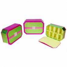 Gourmet gift boxes for confectionery and gourmet packaging, with removable inserts inside